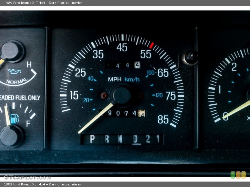 Dark Charcoal Interior Gauges for the 1989 Ford Bronco XLT 4x4 #141268348