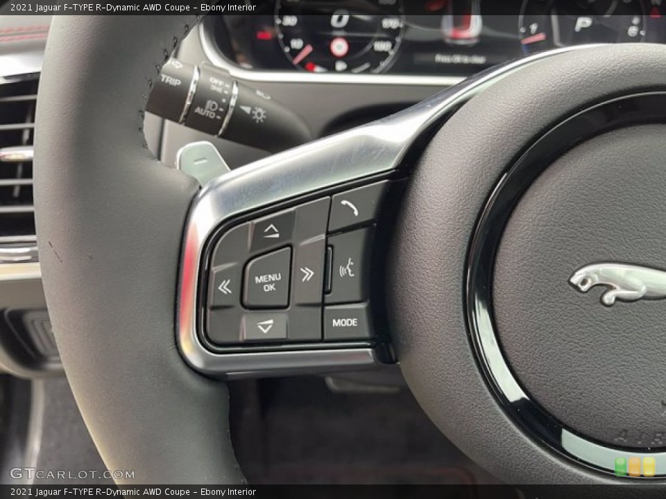 Ebony Interior Steering Wheel for the 2021 Jaguar F-TYPE R-Dynamic AWD Coupe #141269923
