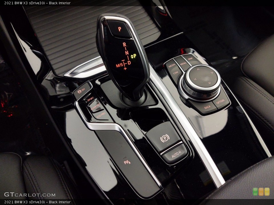 Black Interior Transmission for the 2021 BMW X3 sDrive30i #141269953