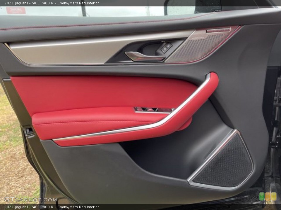 Ebony/Mars Red Interior Door Panel for the 2021 Jaguar F-PACE P400 R #141270034