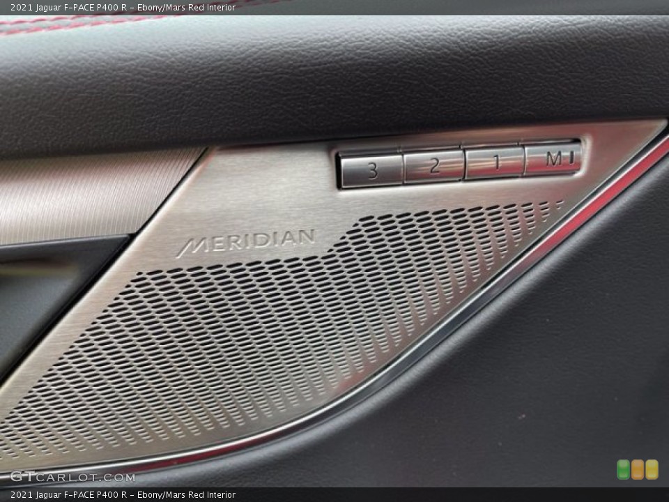 Ebony/Mars Red Interior Controls for the 2021 Jaguar F-PACE P400 R #141270037