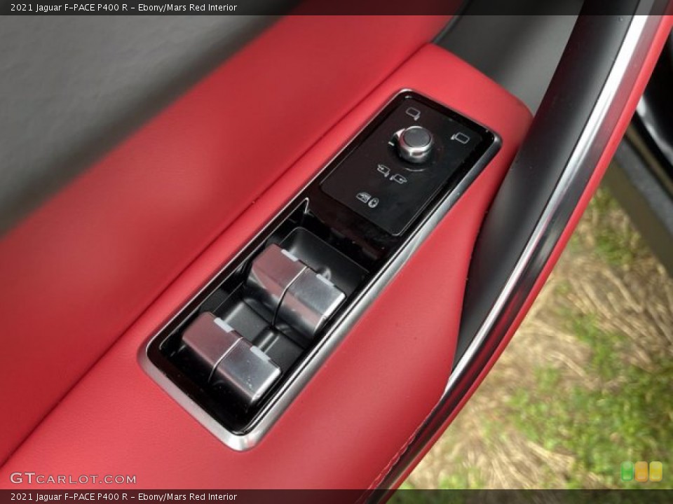 Ebony/Mars Red Interior Controls for the 2021 Jaguar F-PACE P400 R #141270040
