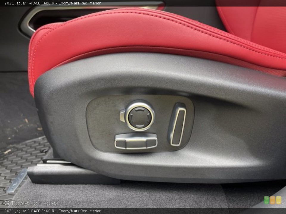 Ebony/Mars Red Interior Controls for the 2021 Jaguar F-PACE P400 R #141270043