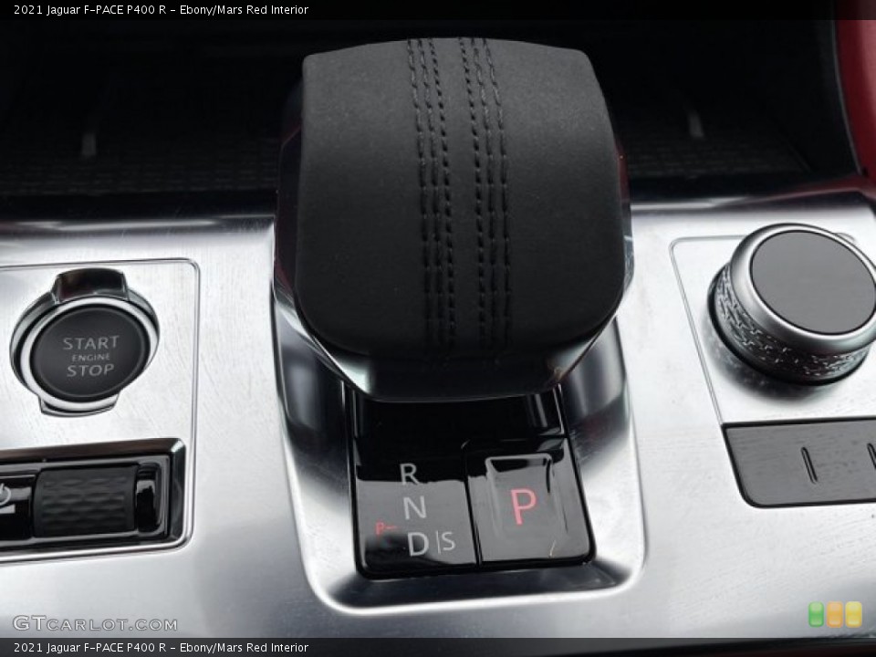 Ebony/Mars Red Interior Transmission for the 2021 Jaguar F-PACE P400 R #141270082