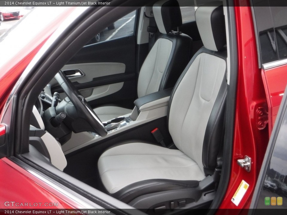Light Titanium/Jet Black Interior Front Seat for the 2014 Chevrolet Equinox LT #141272553