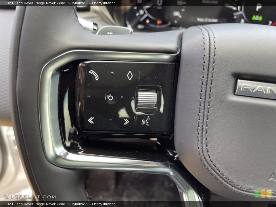 Ebony Interior Steering Wheel for the 2021 Land Rover Range Rover Velar R-Dynamic S #141273684