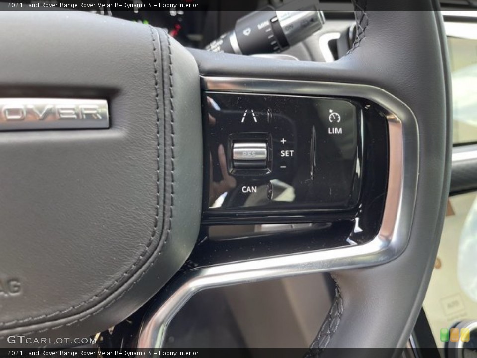 Ebony Interior Steering Wheel for the 2021 Land Rover Range Rover Velar R-Dynamic S #141273711