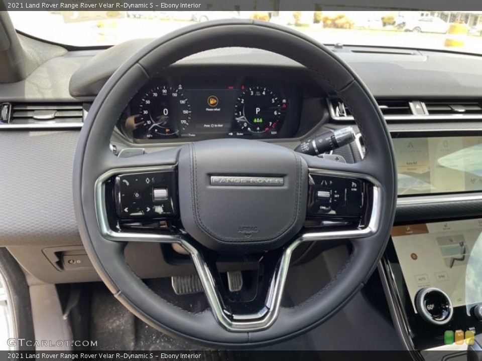 Ebony Interior Steering Wheel for the 2021 Land Rover Range Rover Velar R-Dynamic S #141273735
