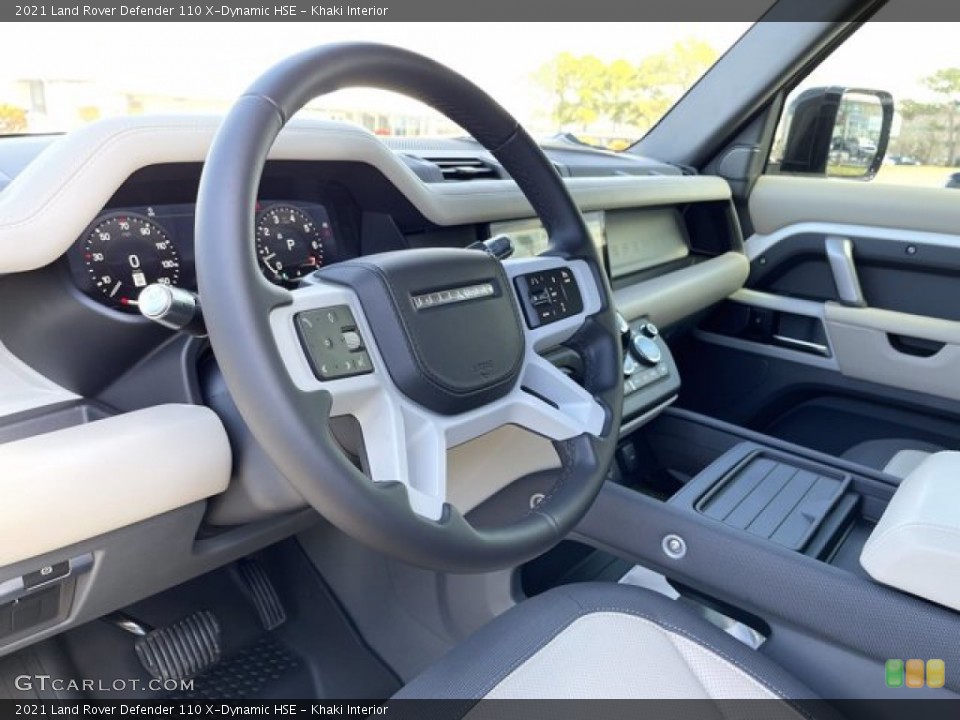 Khaki Interior Steering Wheel for the 2021 Land Rover Defender 110 X-Dynamic HSE #141274347