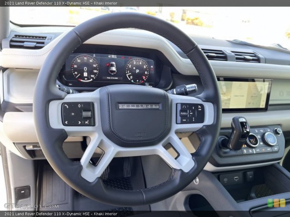 Khaki Interior Steering Wheel for the 2021 Land Rover Defender 110 X-Dynamic HSE #141274415