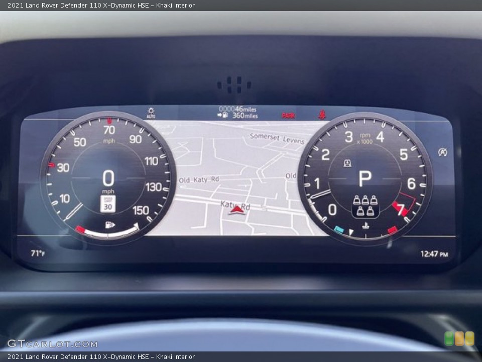 Khaki Interior Gauges for the 2021 Land Rover Defender 110 X-Dynamic HSE #141274435