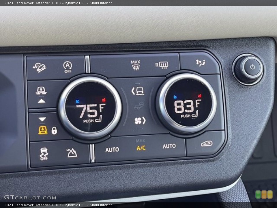 Khaki Interior Controls for the 2021 Land Rover Defender 110 X-Dynamic HSE #141274620