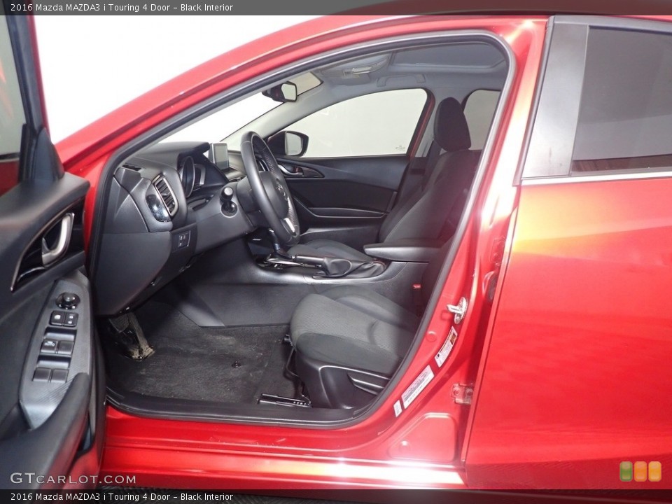 Black Interior Front Seat for the 2016 Mazda MAZDA3 i Touring 4 Door #141274650