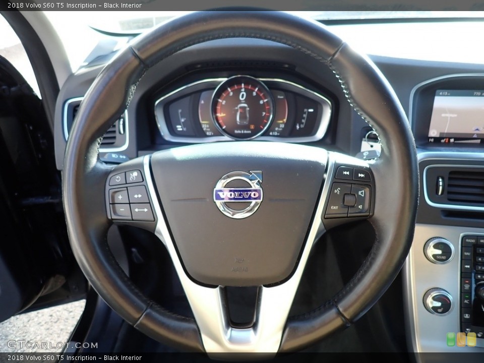 Black Interior Steering Wheel for the 2018 Volvo S60 T5 Inscription #141276105