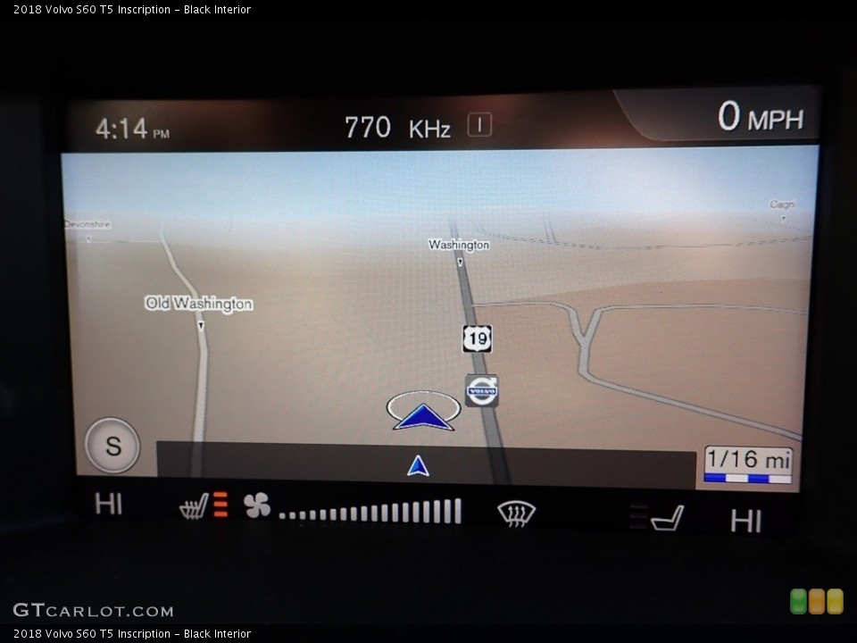 Black Interior Navigation for the 2018 Volvo S60 T5 Inscription #141276207