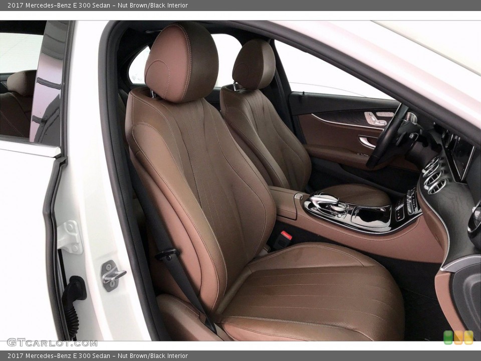 Nut Brown/Black Interior Front Seat for the 2017 Mercedes-Benz E 300 Sedan #141279048