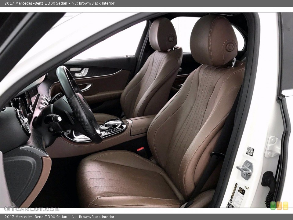Nut Brown/Black Interior Front Seat for the 2017 Mercedes-Benz E 300 Sedan #141279375