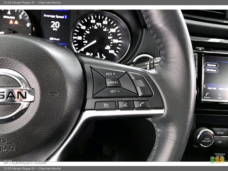 Charcoal Interior Steering Wheel for the 2018 Nissan Rogue SV #141281602