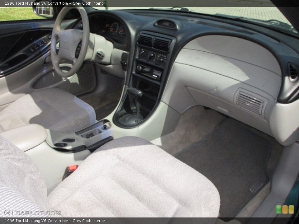 Grey Cloth Interior Dashboard for the 1996 Ford Mustang V6 Convertible #141282459