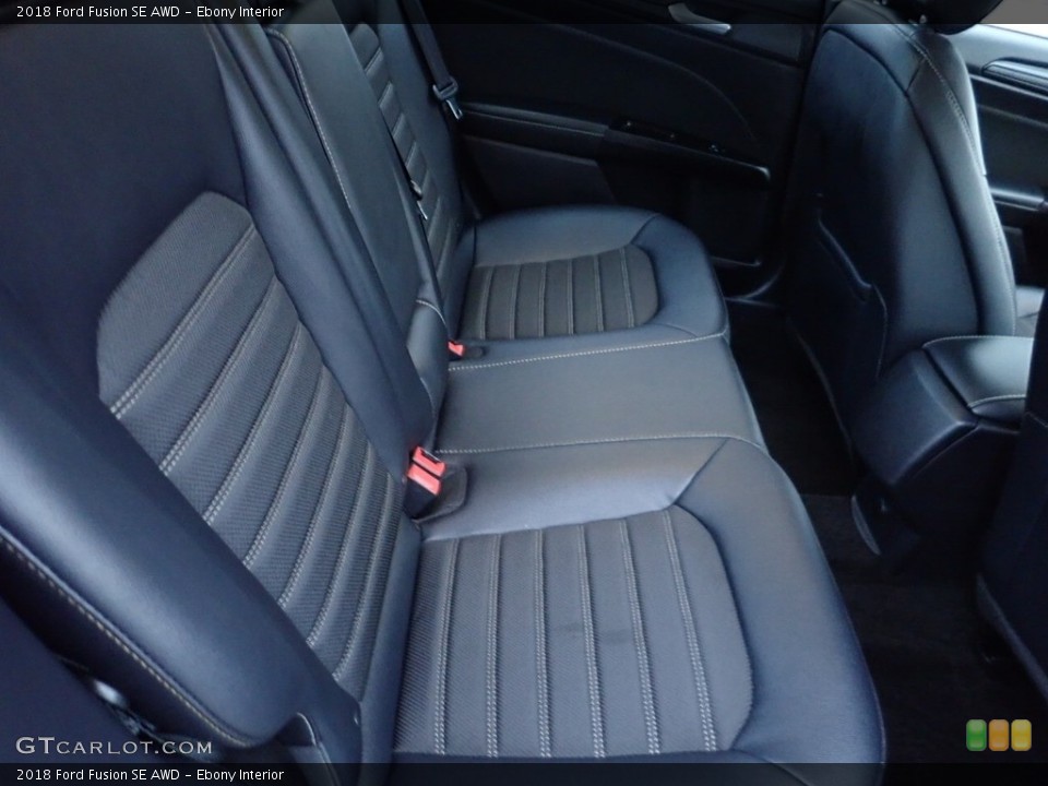 Ebony Interior Rear Seat for the 2018 Ford Fusion SE AWD #141284343