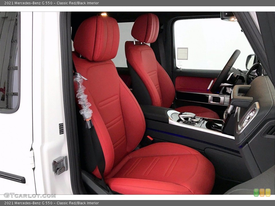 Classic Red/Black Interior Front Seat for the 2021 Mercedes-Benz G 550 #141284685