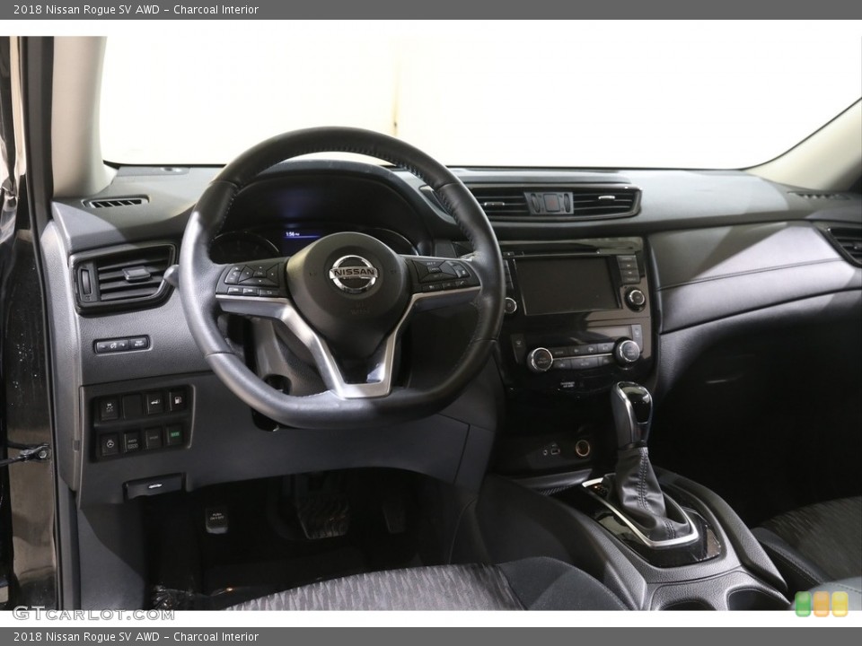 Charcoal Interior Dashboard for the 2018 Nissan Rogue SV AWD #141291145