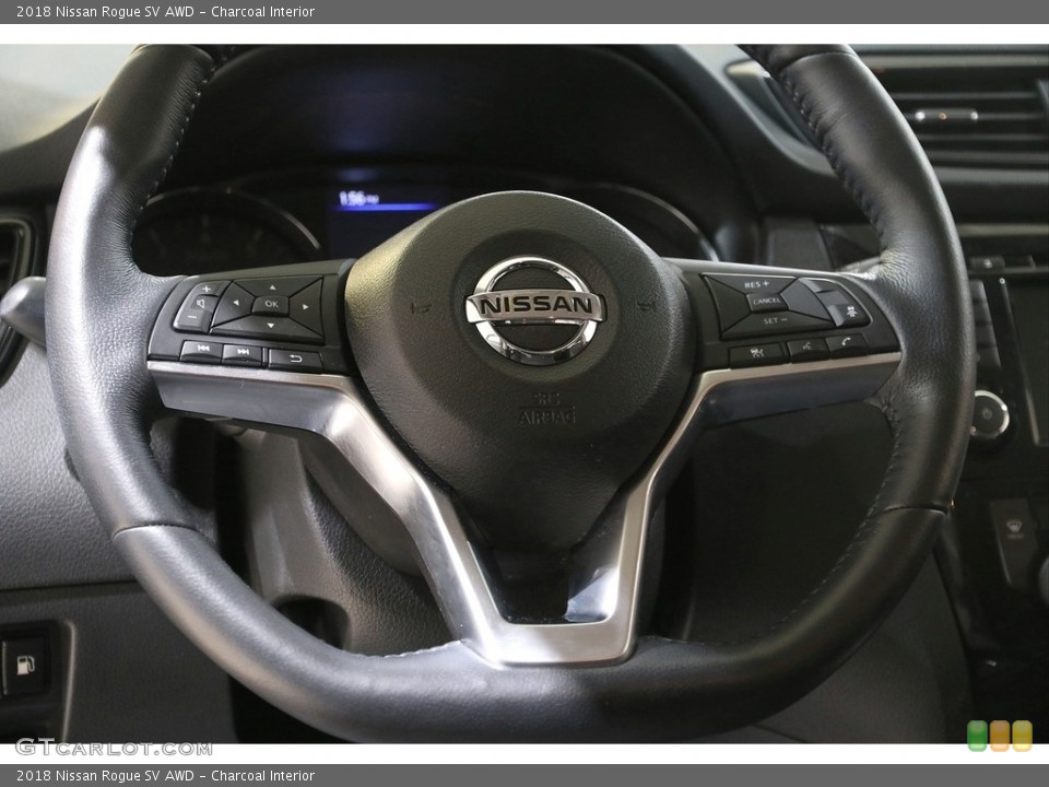 Charcoal Interior Steering Wheel for the 2018 Nissan Rogue SV AWD #141291163