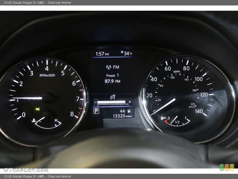 Charcoal Interior Gauges for the 2018 Nissan Rogue SV AWD #141291184