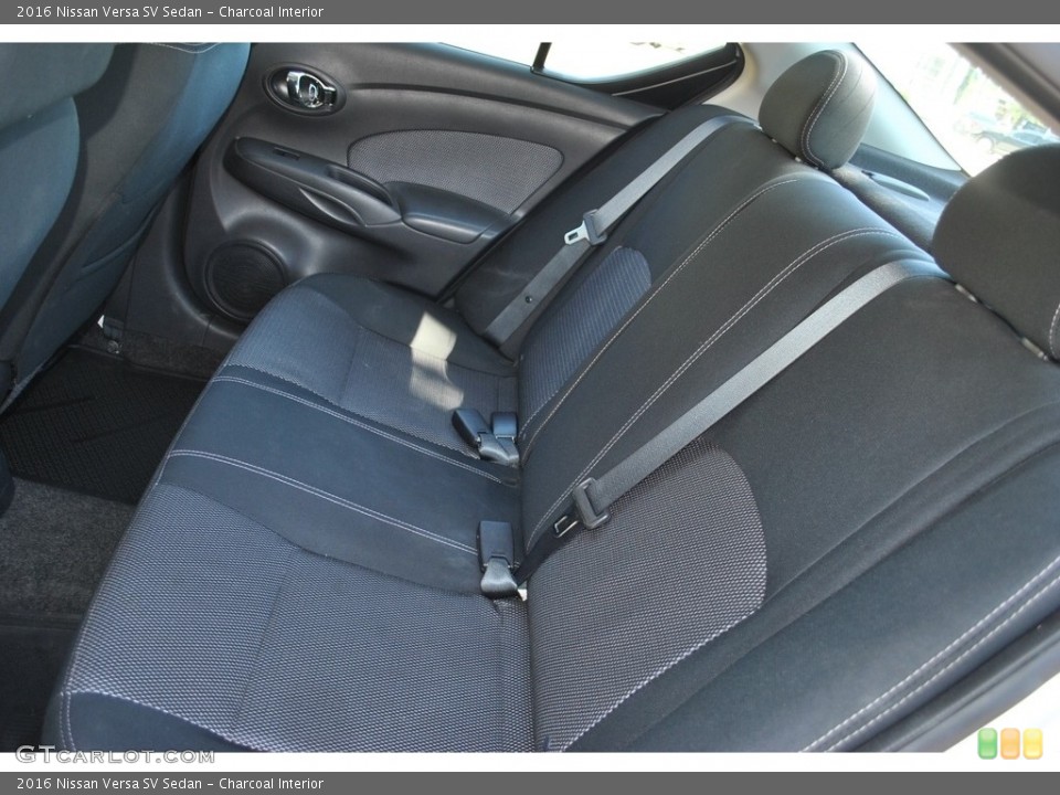Charcoal Interior Rear Seat for the 2016 Nissan Versa SV Sedan #141293368