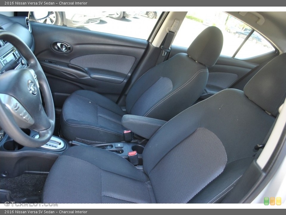 Charcoal Interior Front Seat for the 2016 Nissan Versa SV Sedan #141293392