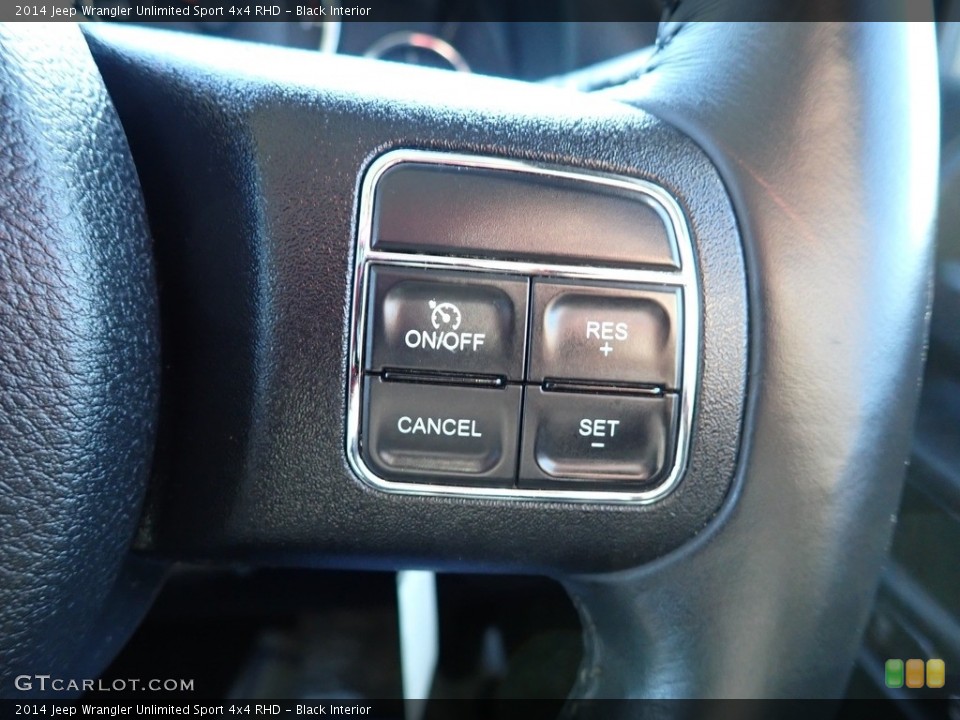 Black Interior Steering Wheel for the 2014 Jeep Wrangler Unlimited Sport 4x4 RHD #141293938