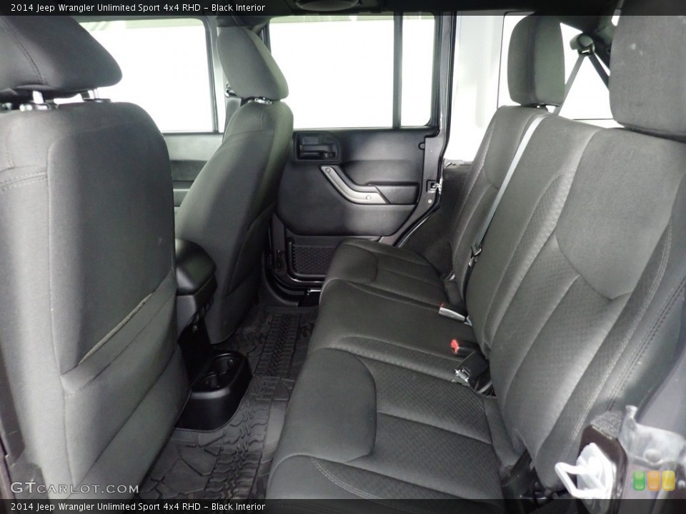 Black Interior Rear Seat for the 2014 Jeep Wrangler Unlimited Sport 4x4 RHD #141294139
