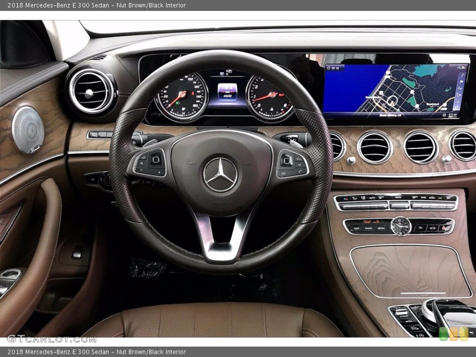 Nut Brown/Black Interior Dashboard for the 2018 Mercedes-Benz E 300 Sedan #141299634