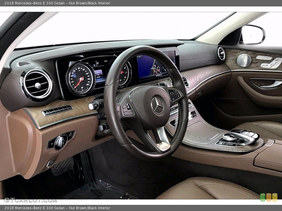 Nut Brown/Black Interior Dashboard for the 2018 Mercedes-Benz E 300 Sedan #141299889