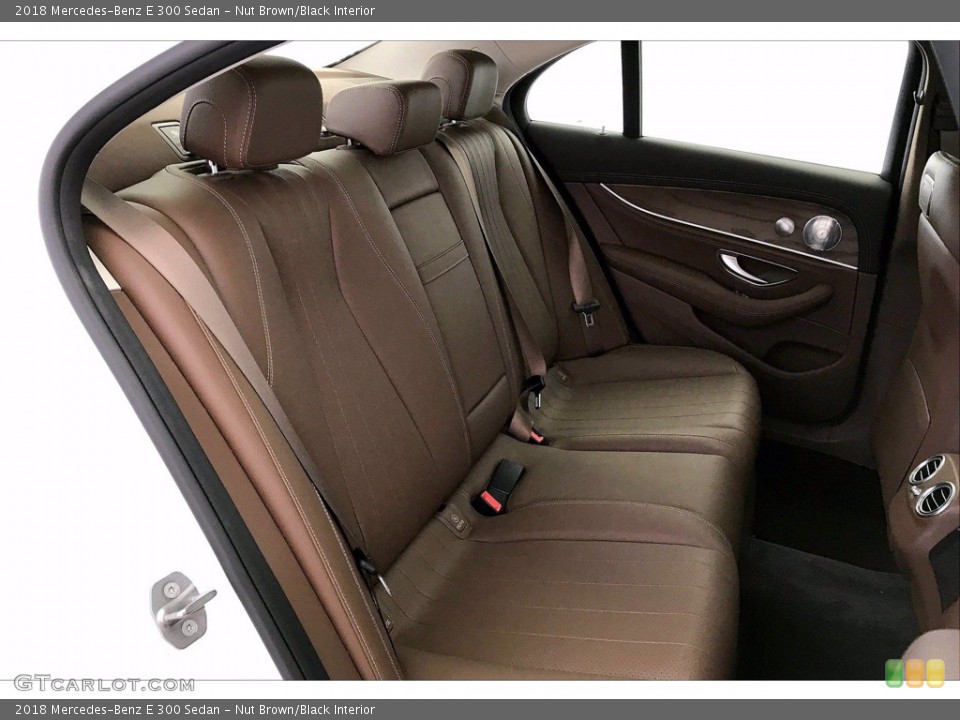 Nut Brown/Black Interior Rear Seat for the 2018 Mercedes-Benz E 300 Sedan #141300015