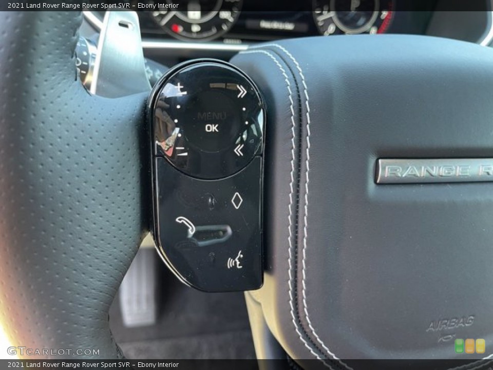 Ebony Interior Steering Wheel for the 2021 Land Rover Range Rover Sport SVR #141300216