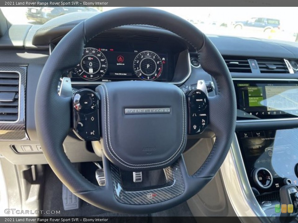 Ebony Interior Steering Wheel for the 2021 Land Rover Range Rover Sport SVR #141300246