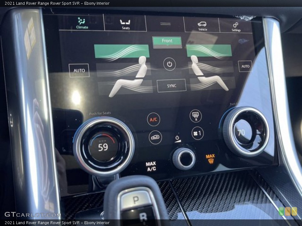 Ebony Interior Controls for the 2021 Land Rover Range Rover Sport SVR #141300366