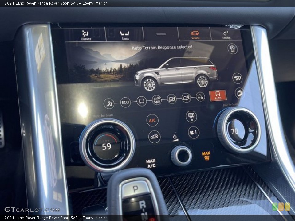 Ebony Interior Controls for the 2021 Land Rover Range Rover Sport SVR #141300384
