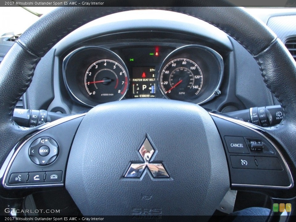Gray Interior Steering Wheel for the 2017 Mitsubishi Outlander Sport ES AWC #141301989