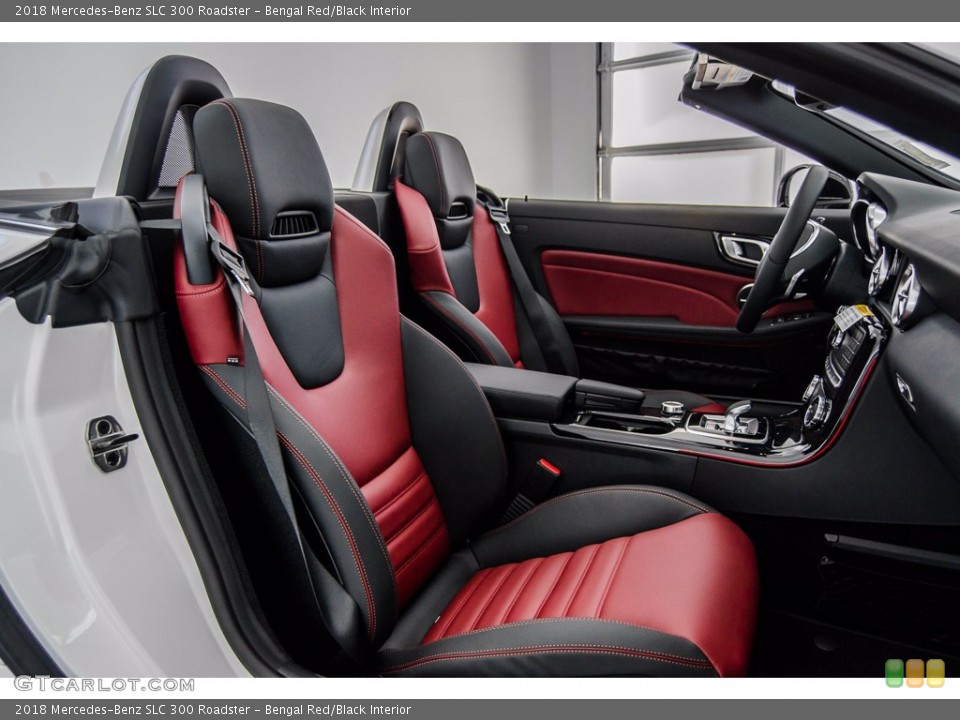 Bengal Red/Black 2018 Mercedes-Benz SLC Interiors