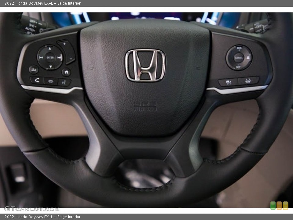 Beige Interior Steering Wheel for the 2022 Honda Odyssey EX-L #141303710