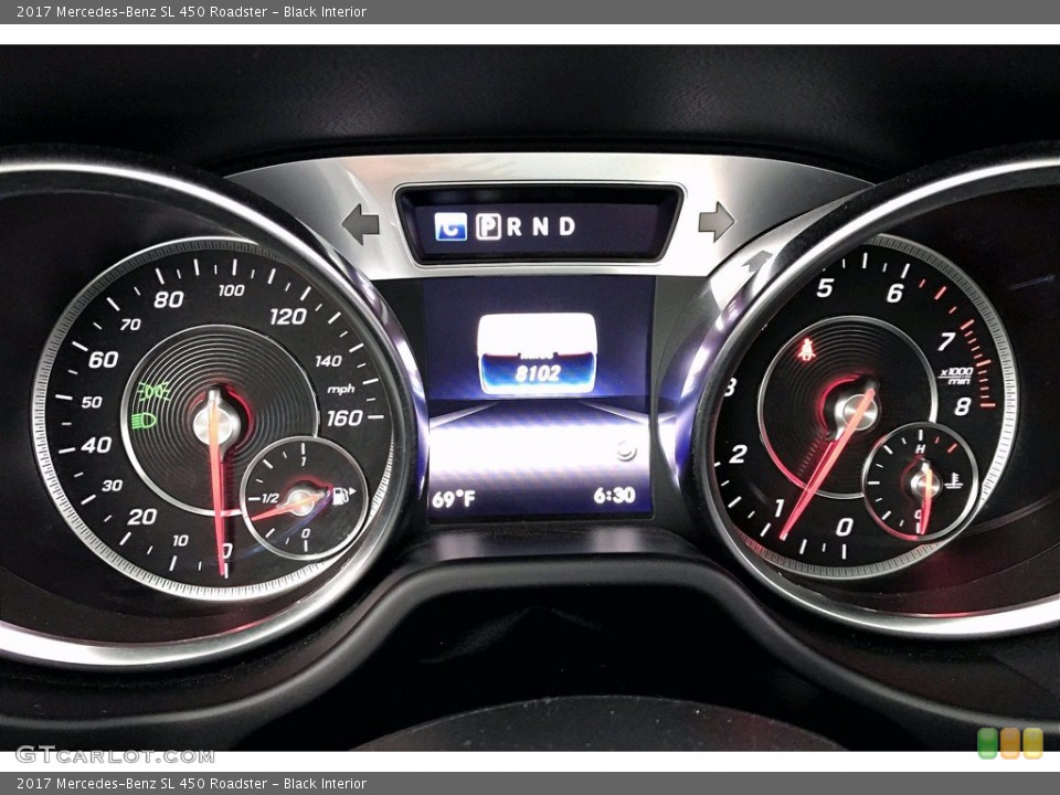 Black Interior Gauges for the 2017 Mercedes-Benz SL 450 Roadster #141303717