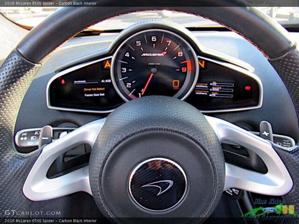 Carbon Black Interior Steering Wheel for the 2016 McLaren 650S Spider #141305792