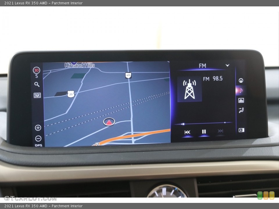 Parchment Interior Navigation for the 2021 Lexus RX 350 AWD #141307339