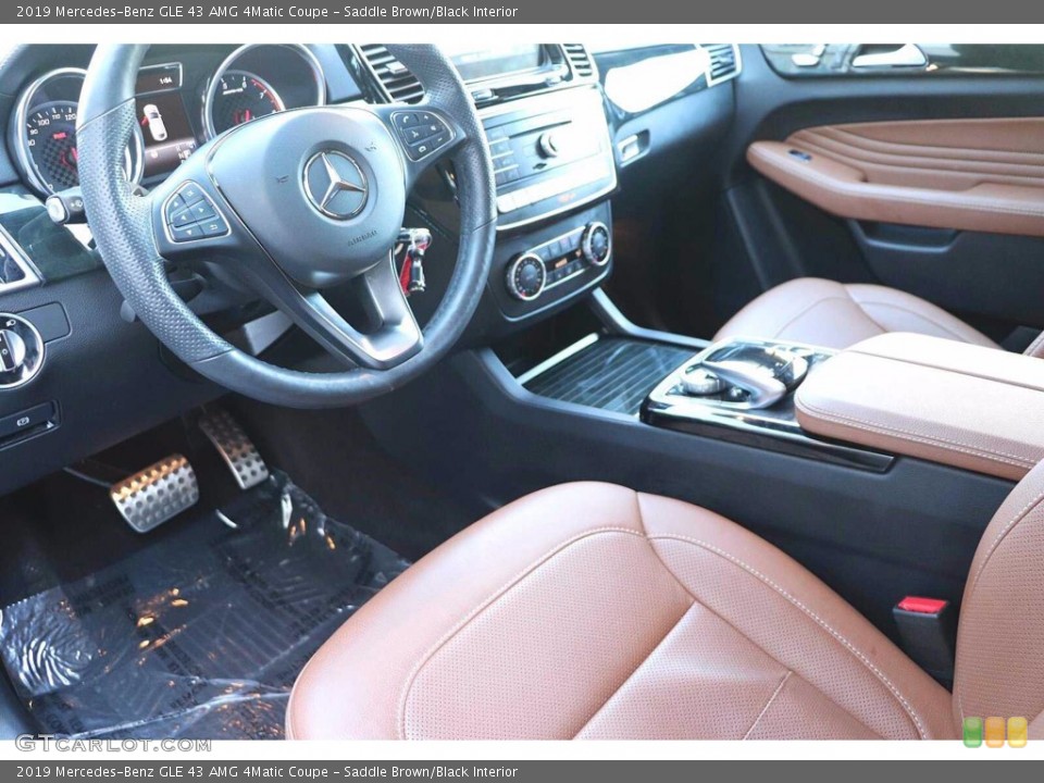 Saddle Brown/Black Interior Front Seat for the 2019 Mercedes-Benz GLE 43 AMG 4Matic Coupe #141309408