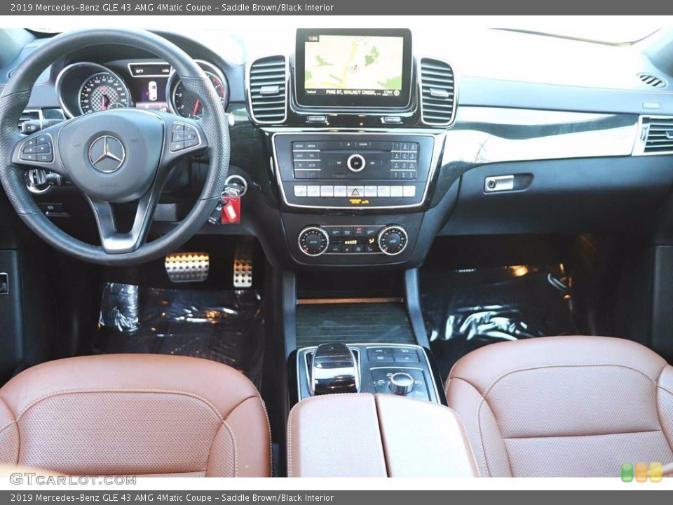 Saddle Brown/Black Interior Front Seat for the 2019 Mercedes-Benz GLE 43 AMG 4Matic Coupe #141309504
