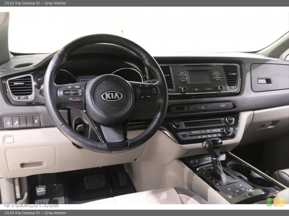 Gray Interior Dashboard for the 2016 Kia Sedona SX #141311202