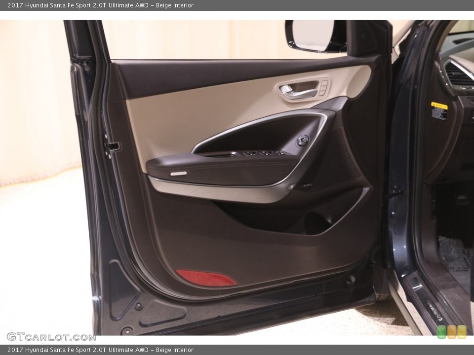 Beige Interior Door Panel for the 2017 Hyundai Santa Fe Sport 2.0T Ulitimate AWD #141314121