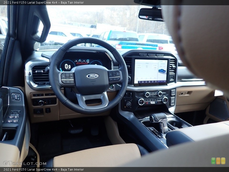 Baja Tan Interior Dashboard for the 2021 Ford F150 Lariat SuperCrew 4x4 #141314925